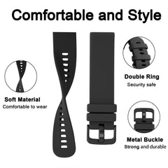 GEAK 20mm silicone band for Venu Square navy suits active and casual wear