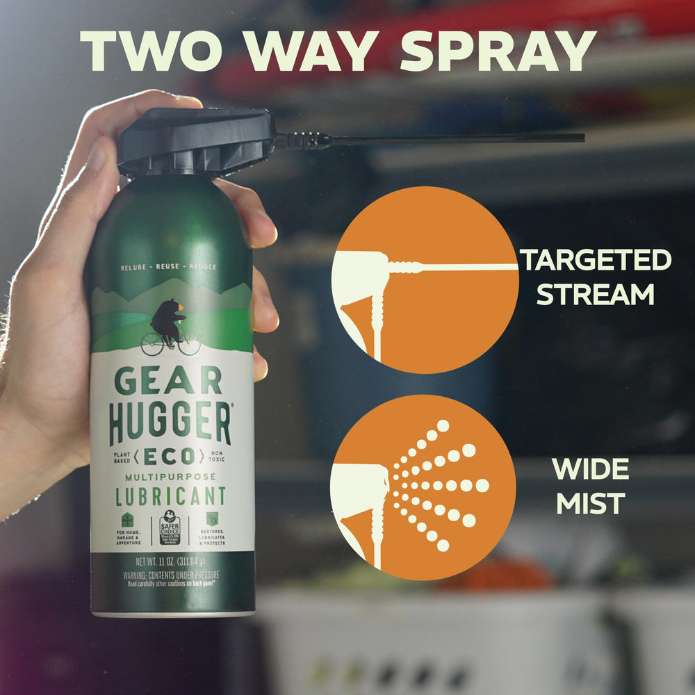 Gear Hugger garage door lubricant spray smooths operation and eliminates squeaks