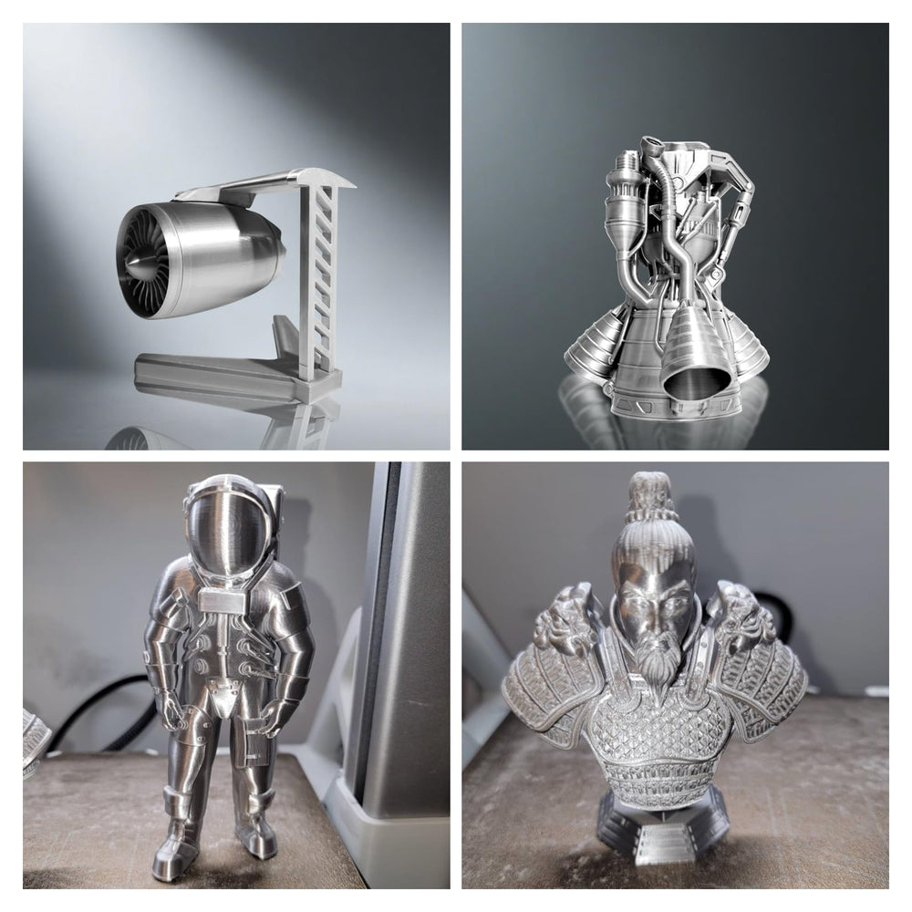 Close-up of Geeetech Silk PLA silky surface and shine on filament