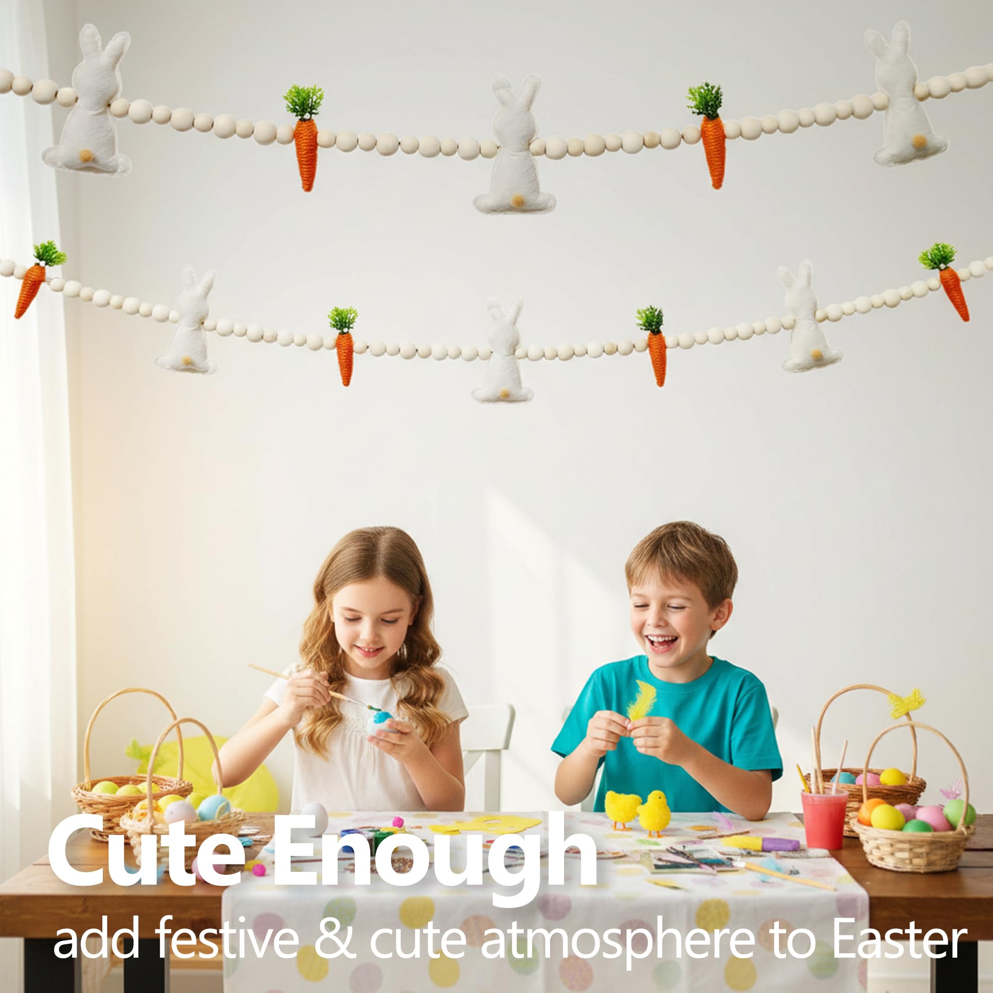 Gee Hut 78-inch banner on mantle creates seasonal focal point.