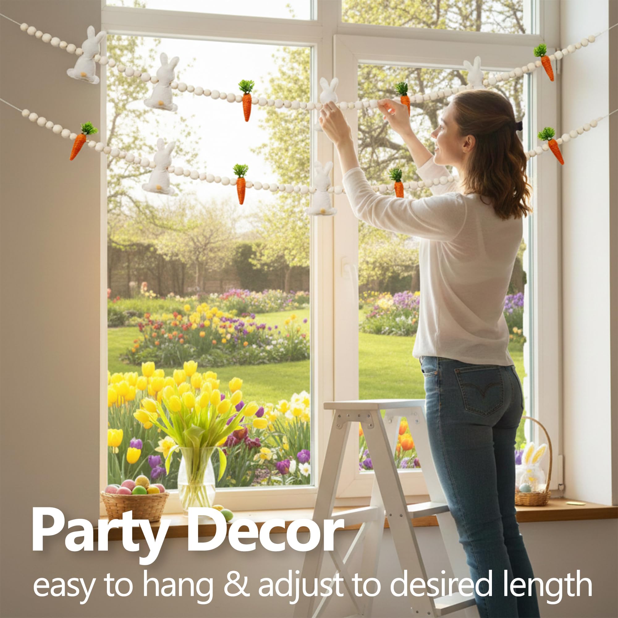 Gee Hut indoor felt banner enhances farmhouse walls with whimsy.