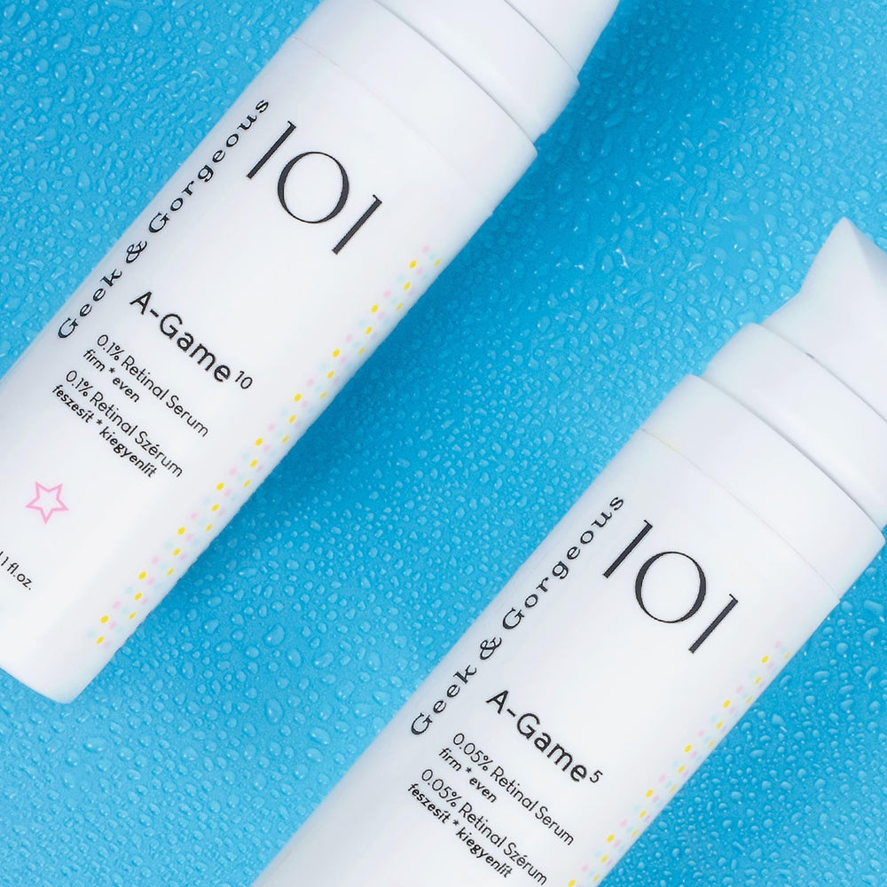 Geek & Gorgeous A-Game skin glow after use suggests potential radiance.