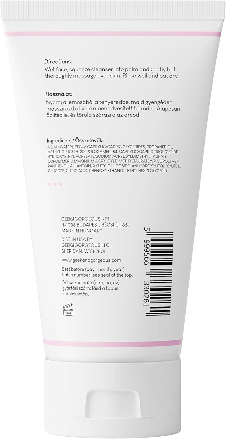 Geek & Gorgeous Jelly Joker texture close-up highlights hydrating jelly formula.