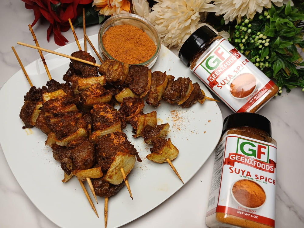 Geenafoods Suya Pepper aroma rising from a simmering pot