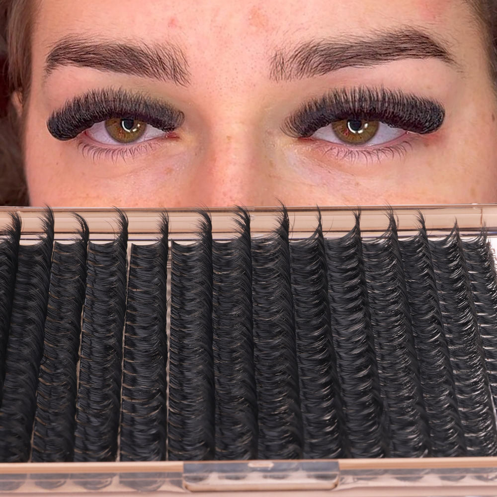 Geeneiya 80P+100P cluster lashes offer fuller lash density with fewer pieces