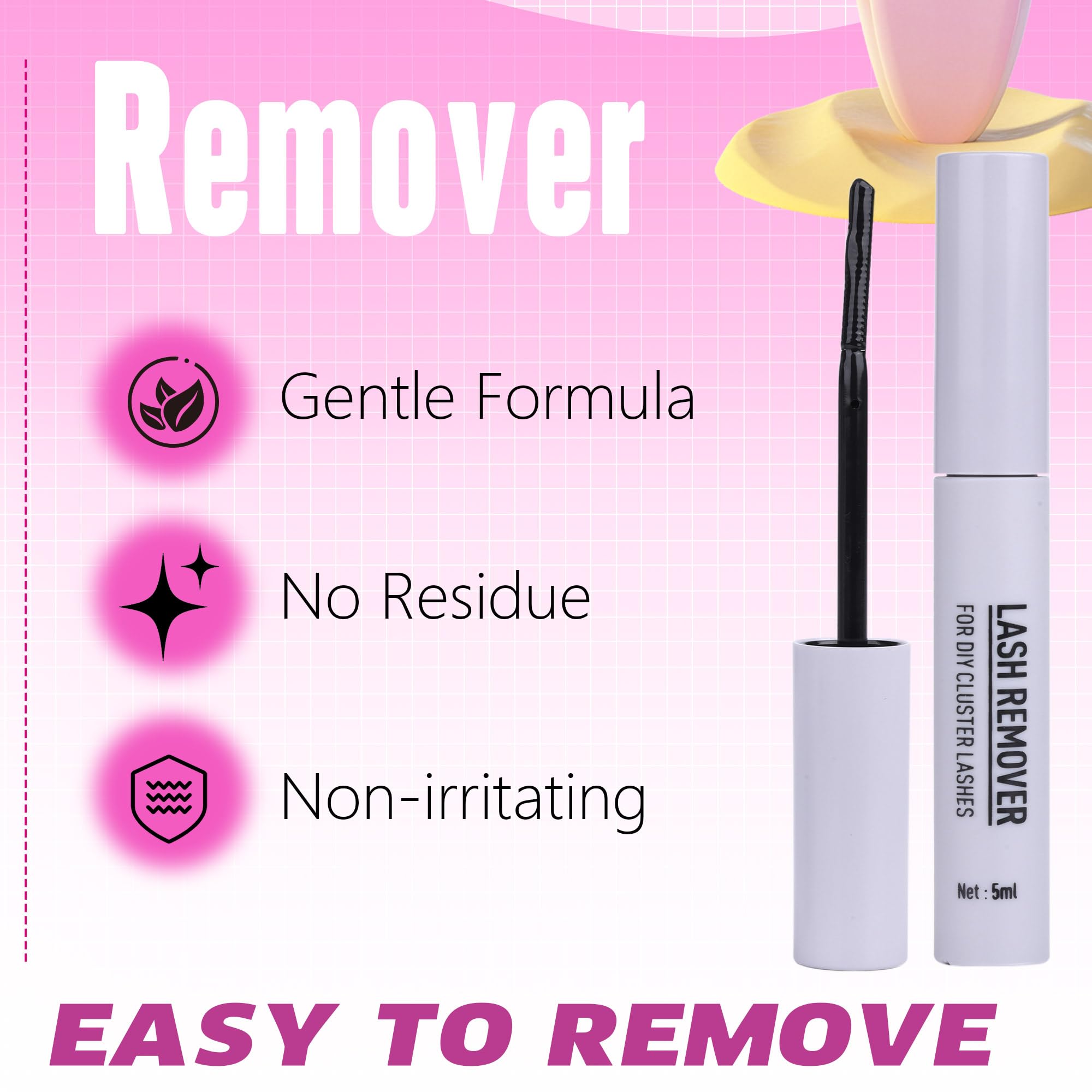 Geeneiya Flora Lashes create wispy lift and defined corners.
