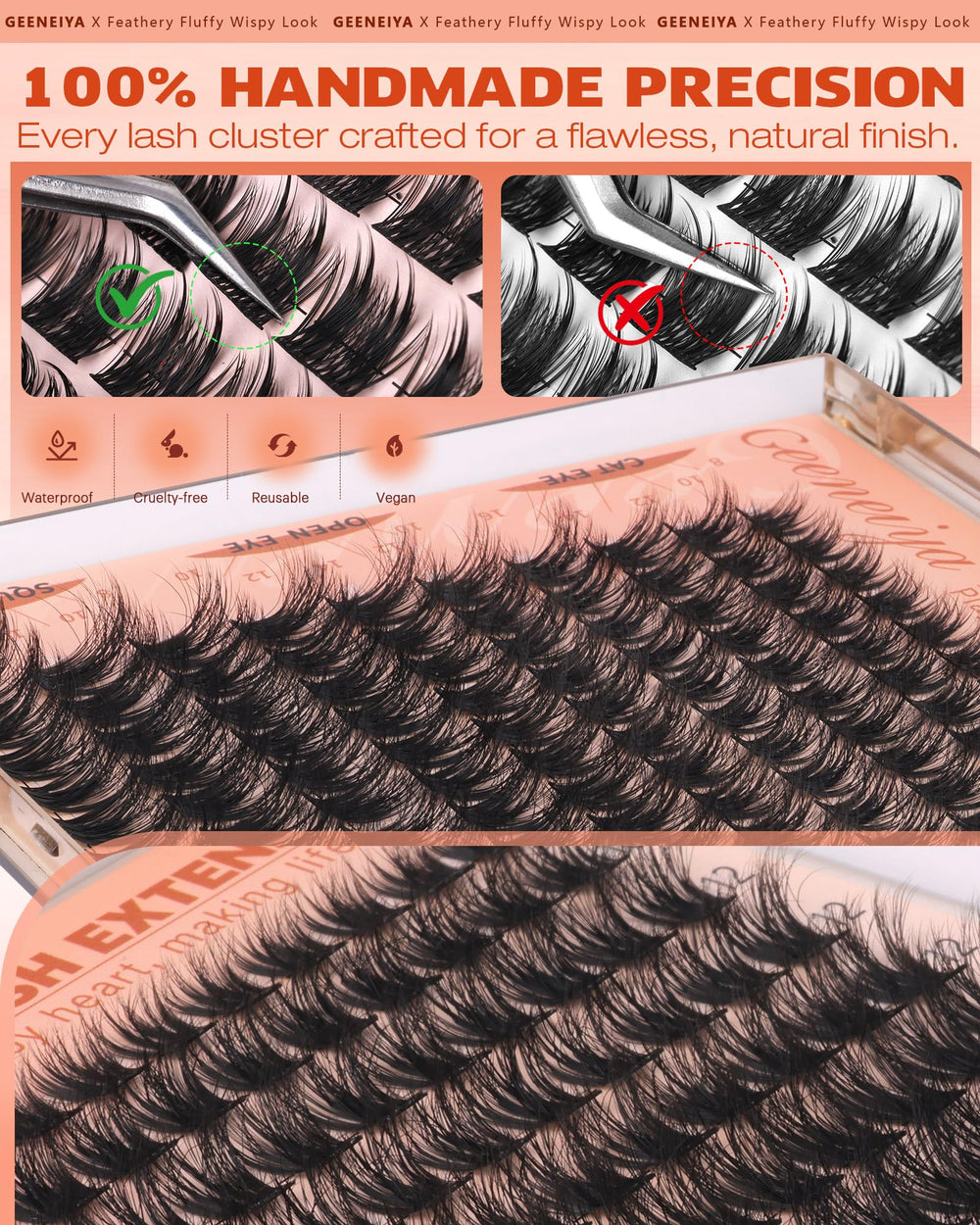 Geeneiya Fluffy Lash Clusters support team ready to assist.