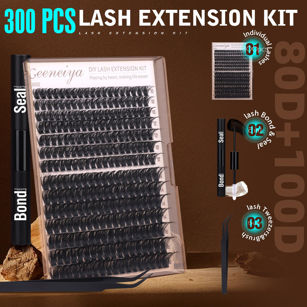 Geeneiya waterproof lash bond and seal for secure wear