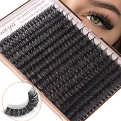 Geeneiya applicator-ready lash clusters for precise placement and blending.