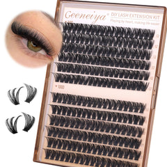 Geeneiya lash refill clusters 12mm to extend extensions and maintain volume.