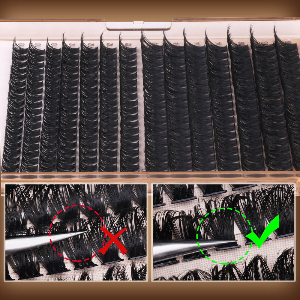 Geeneiya soft D Curl synthetic lashes for easy at-home application