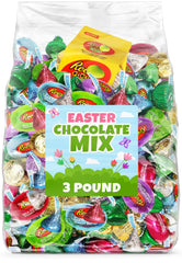 GEEOOLLAH Easter chocolate assortment in spring foil colors, ideal for gifting and party favors