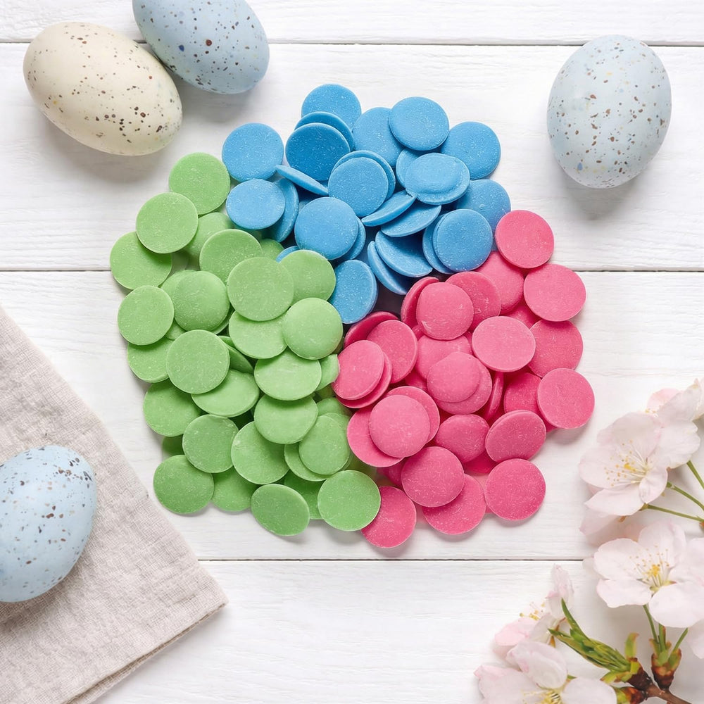 GEEOOLLAH eggs and bunnies decoration for glossy finishes on treats.