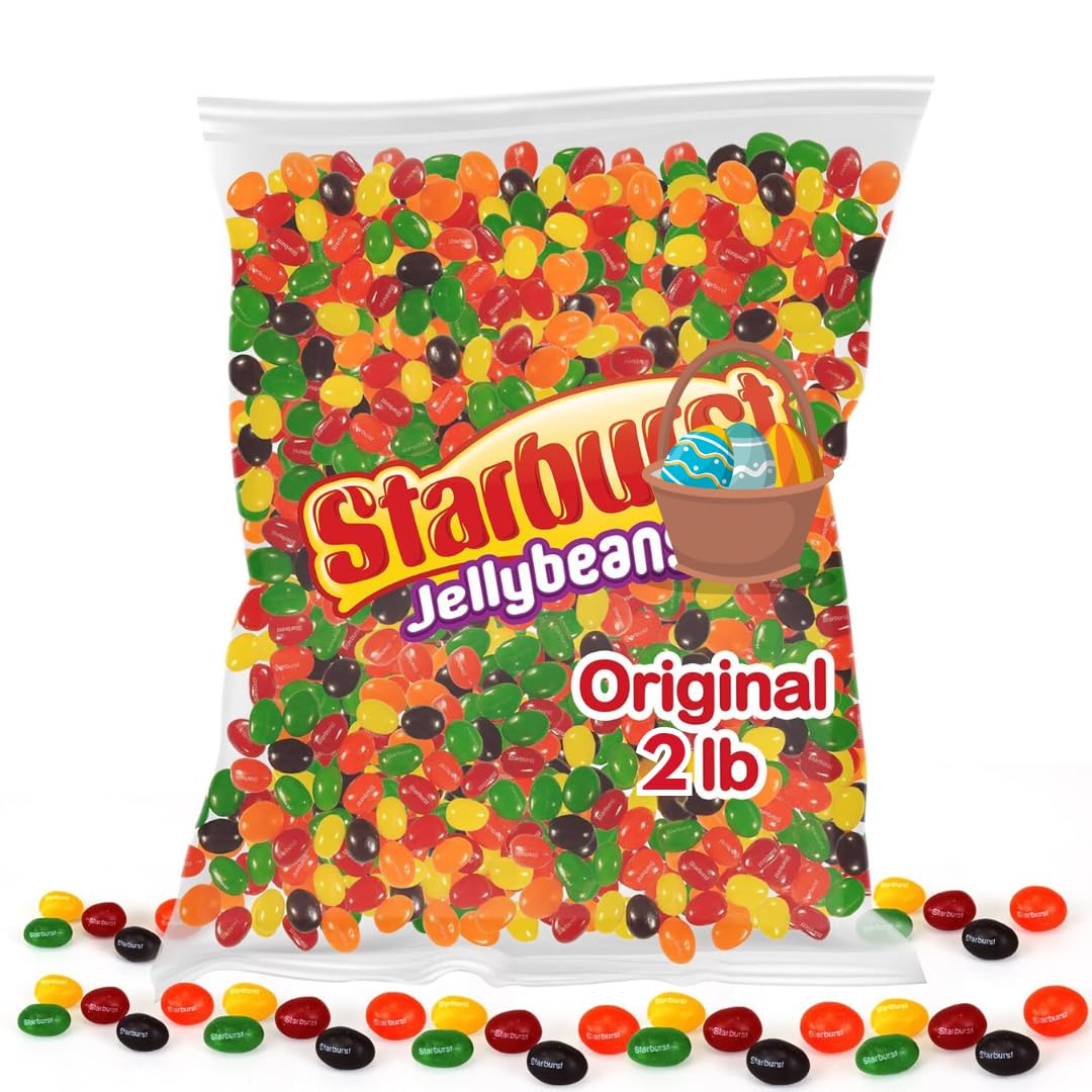Geeoollah Original Jelly Beans 2lb bulk bag for parties and stocking stuffers.