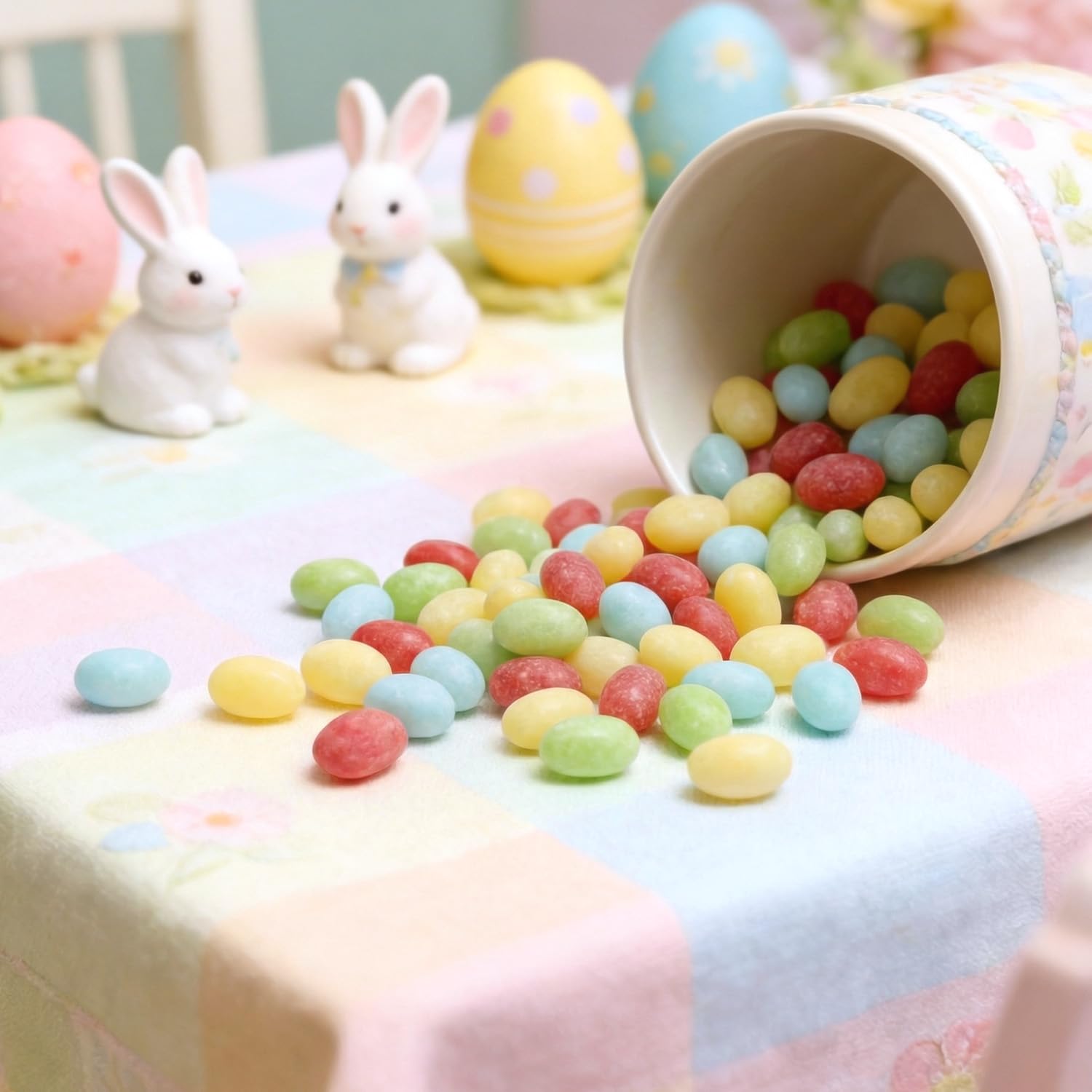 GEEOOLLAH pastel jelly beans ideal for decorating Easter baskets and cupcakes