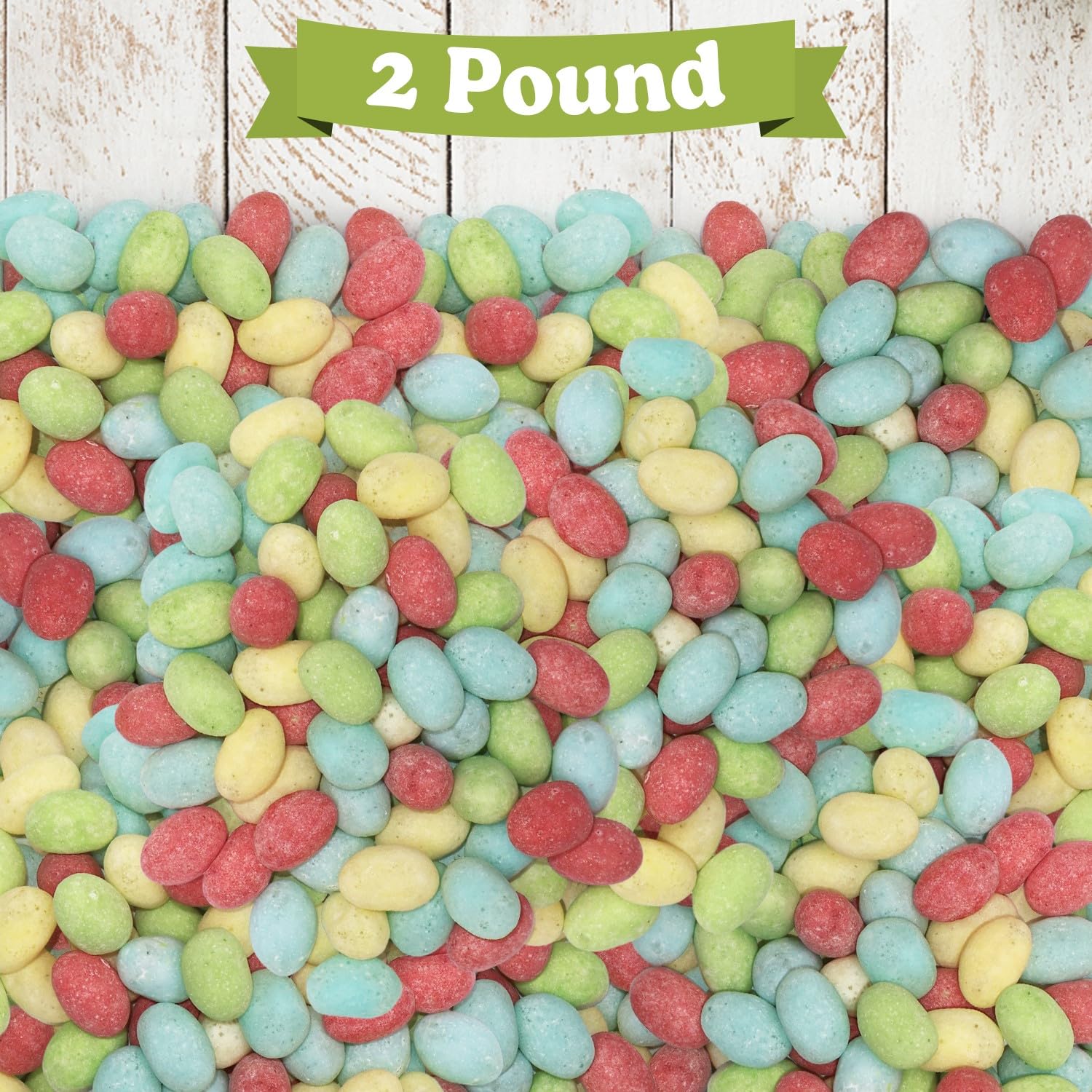 GEEOOLLAH resealable bag keeps jelly beans fresh for Easter displays