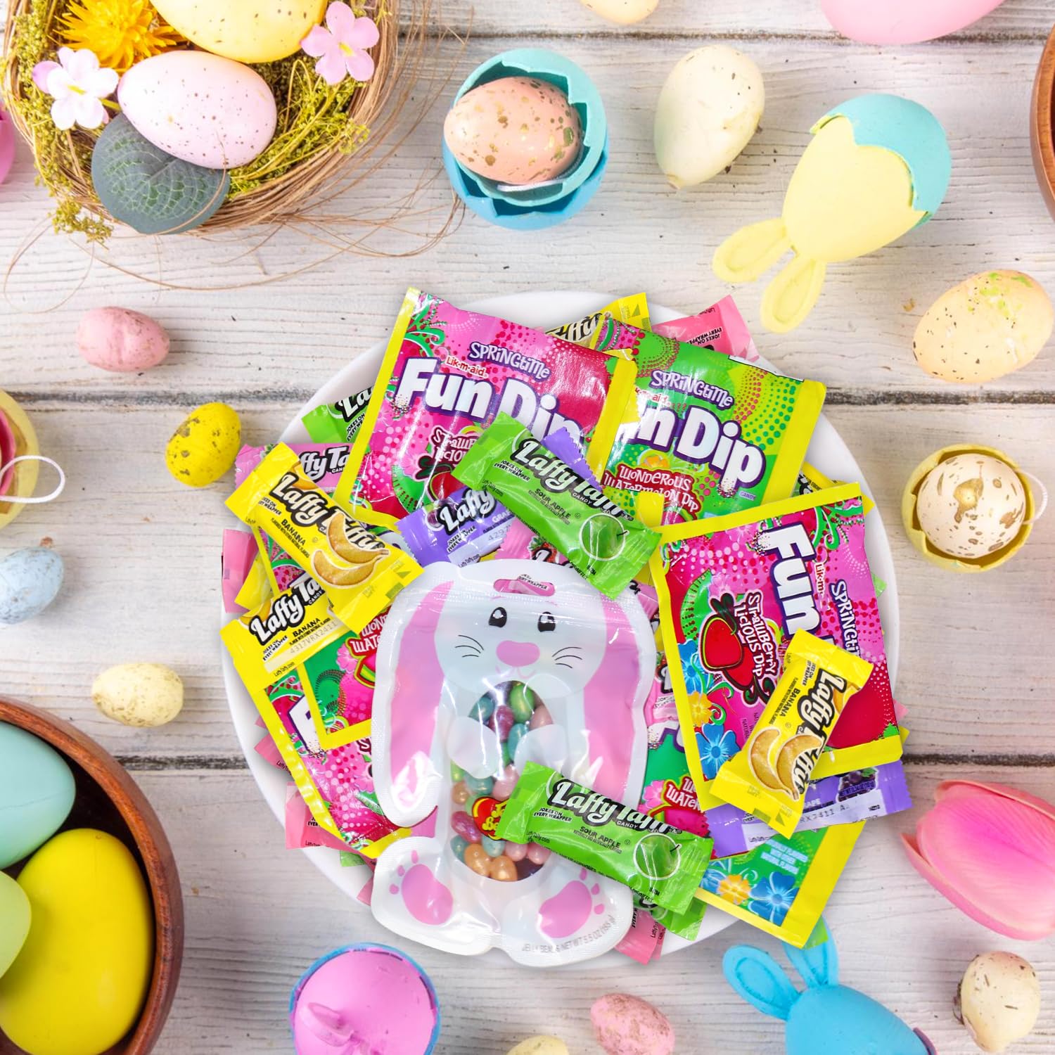 Geeoollah soft chewy fruit candies pastel wrappers kid friendly texture