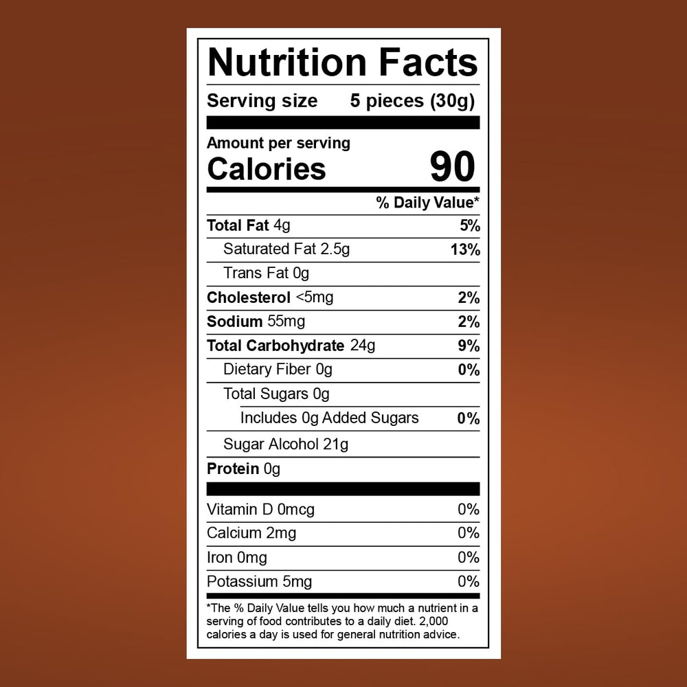 GEEOOLLAH Werther's Original Sugarfree caramel wrapped candy, convenient bite-ready treat