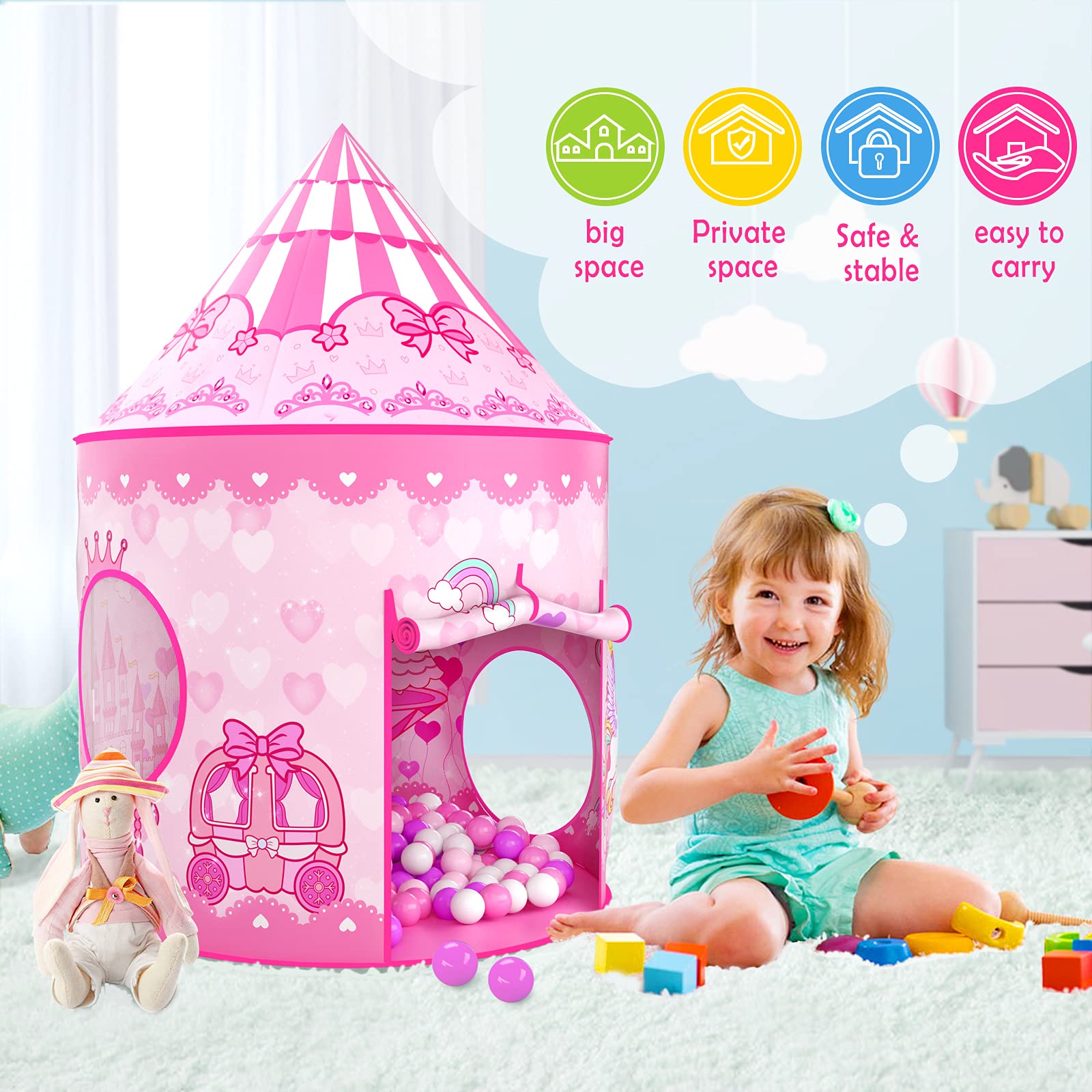 GeerWest ball pit and tunnel ensemble for toddler fun