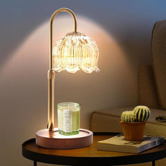 GEEZO Fragrance Candle Warmer Lamp front view for cozy ambiance