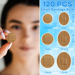 Geiserailie six-size facial bandages, flexible and skin-friendly for precise coverage