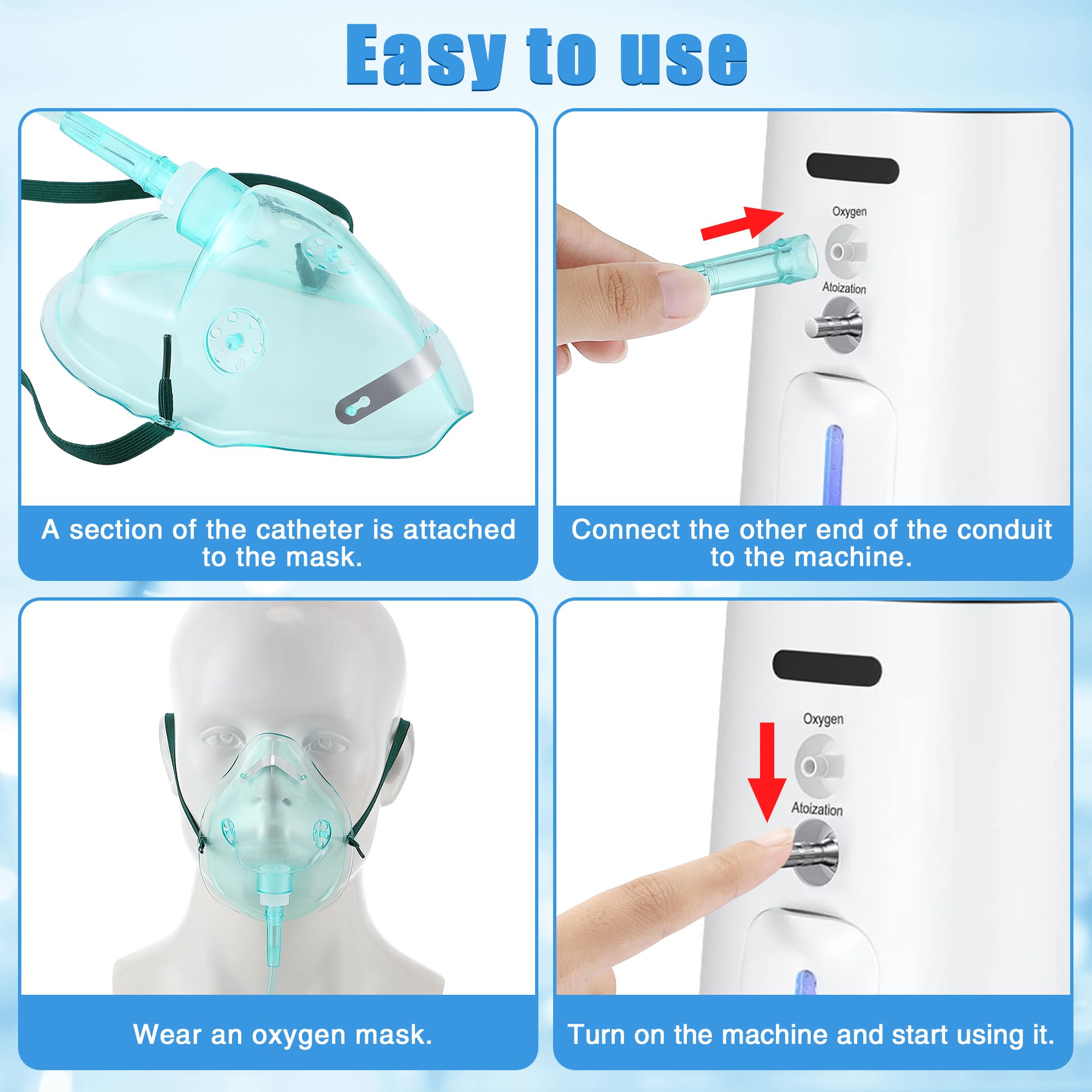 Geiserailie transparent soft PVC mask for easy visual monitoring