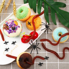 Gejoy Halloween prank worms used to surprise guests safely.