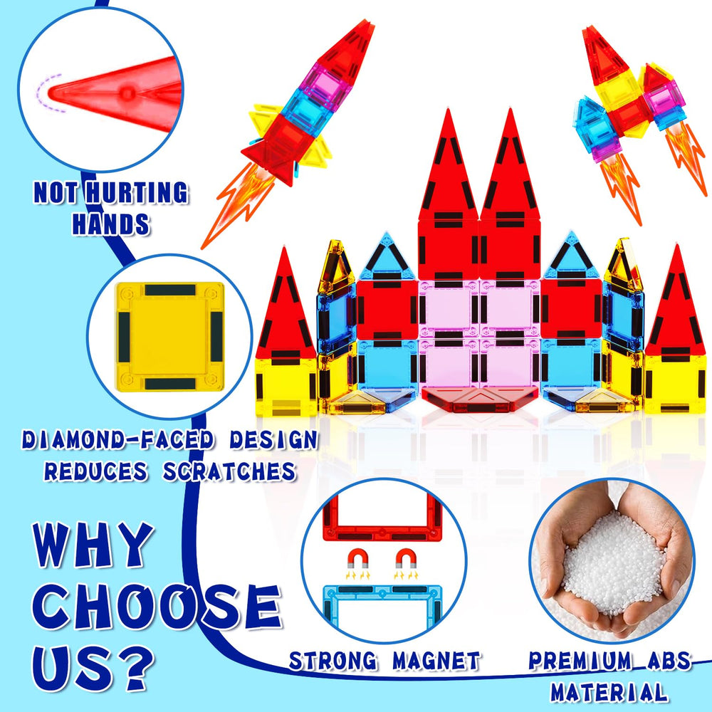 GEKETY travel magnetic tiles suit classrooms, preschools, and trips.