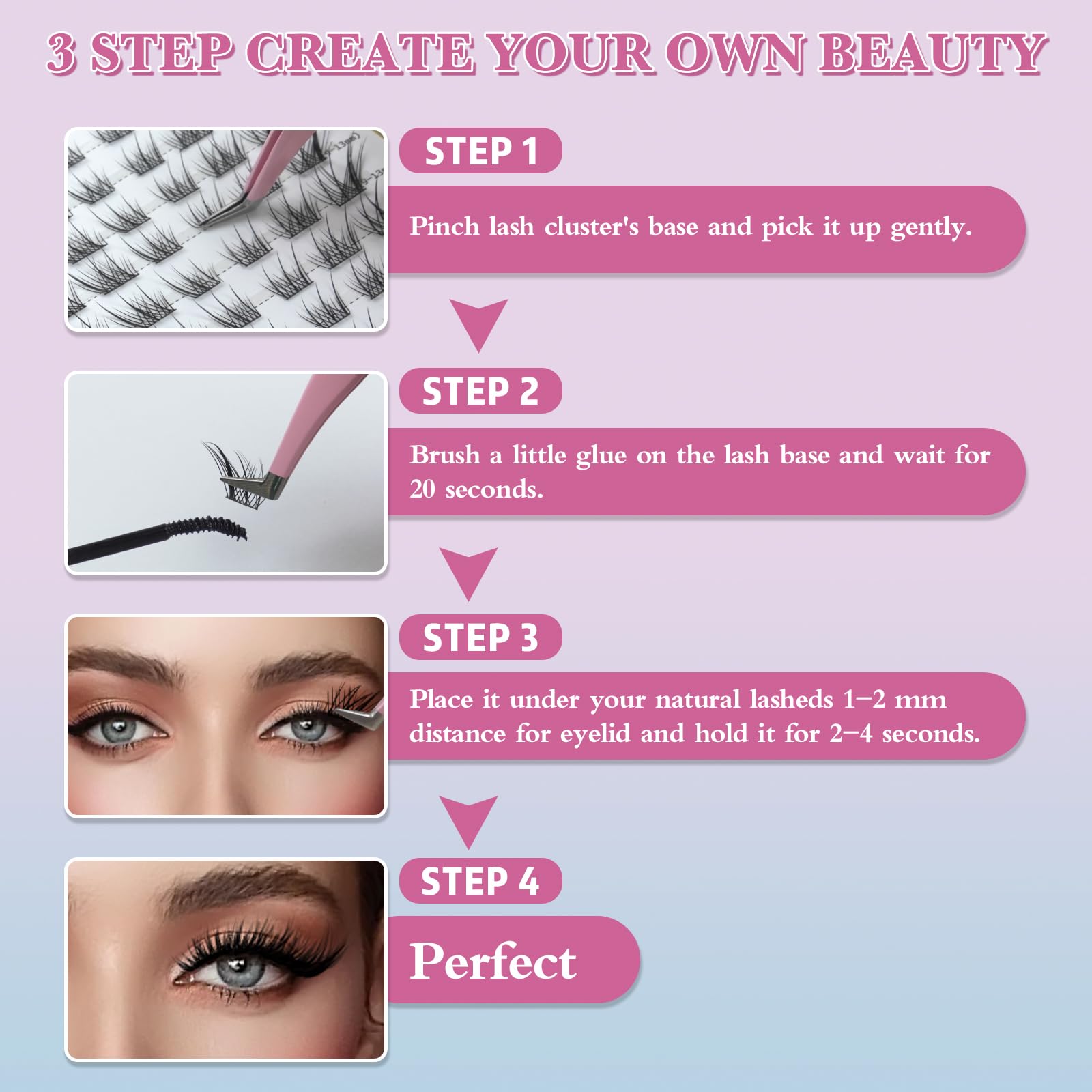 Gekinye Lash Bond Seal bundle included for a complete set.