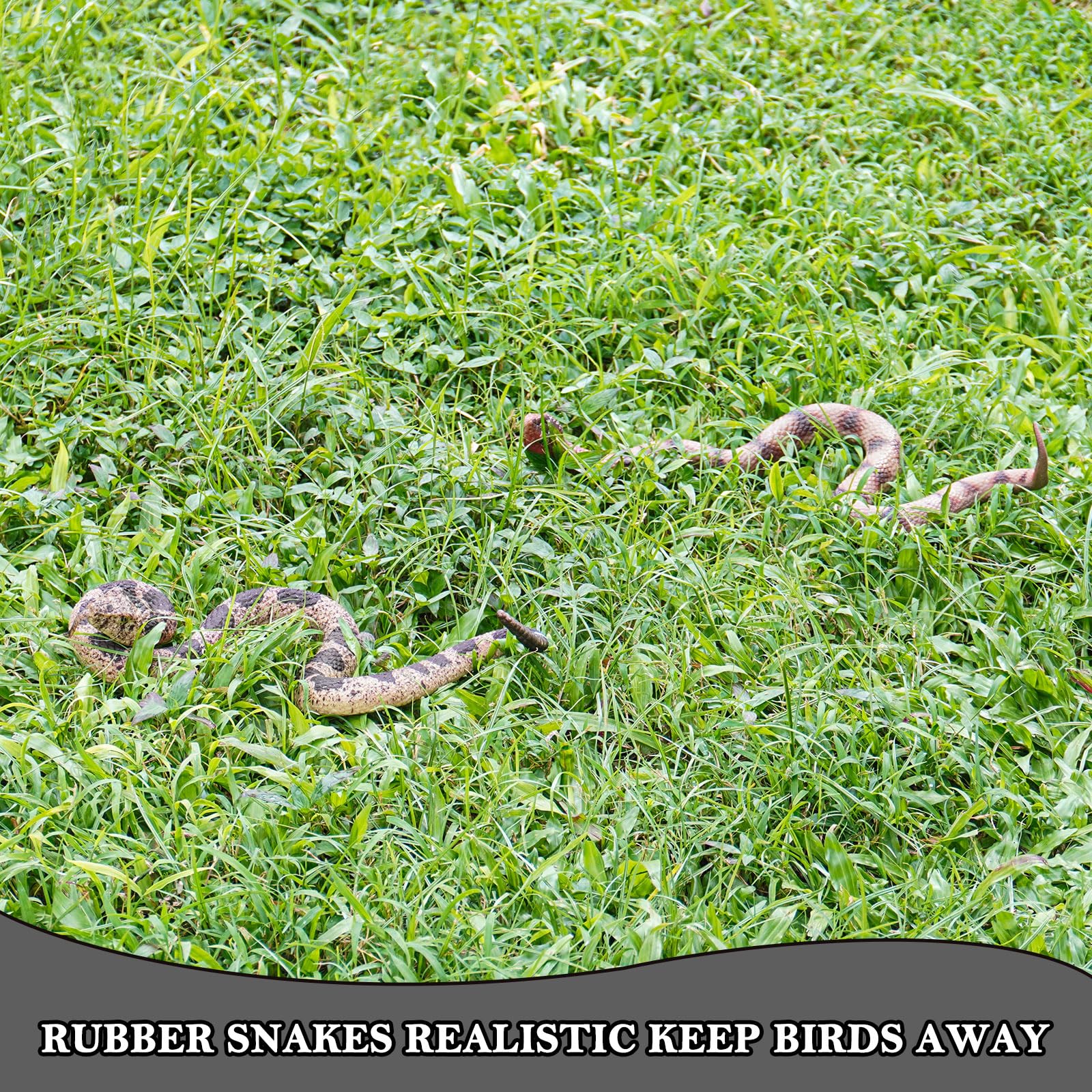  Gelabur durable rubber snake keeps its shape after use.