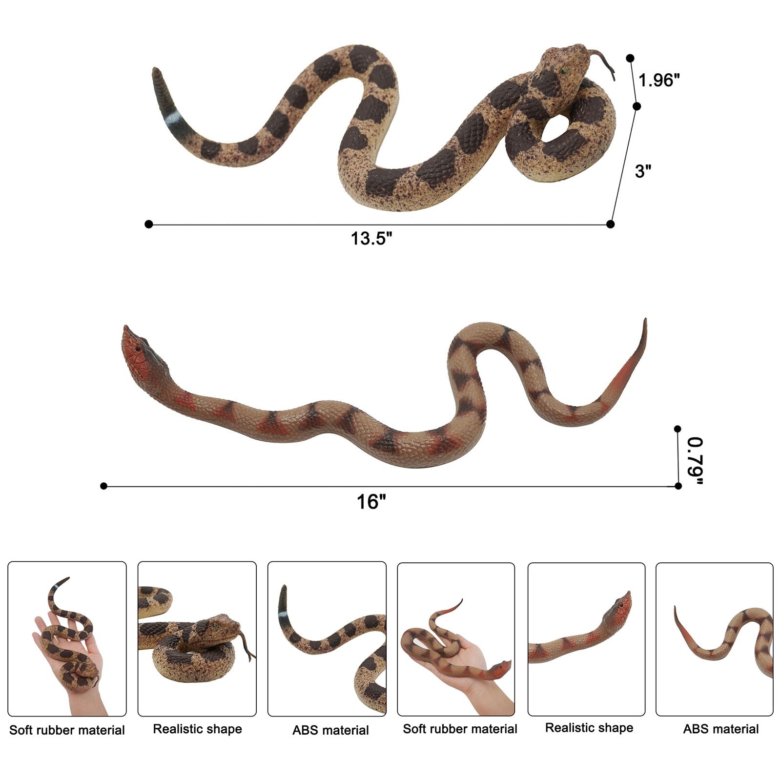 Gelabur lifelike snake details enhance display realism.