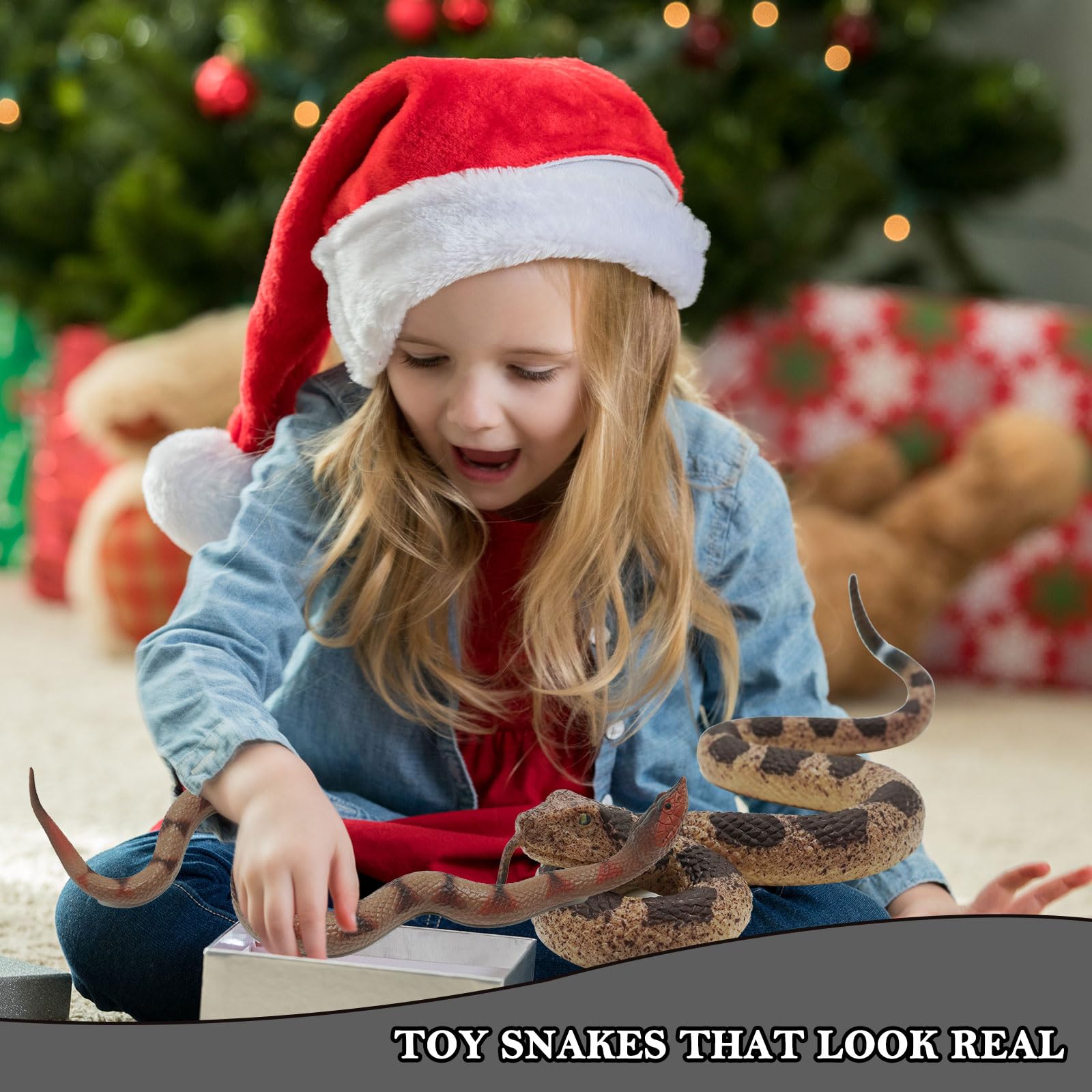 Gelabur portable snake toy is easy to carry for surprises.