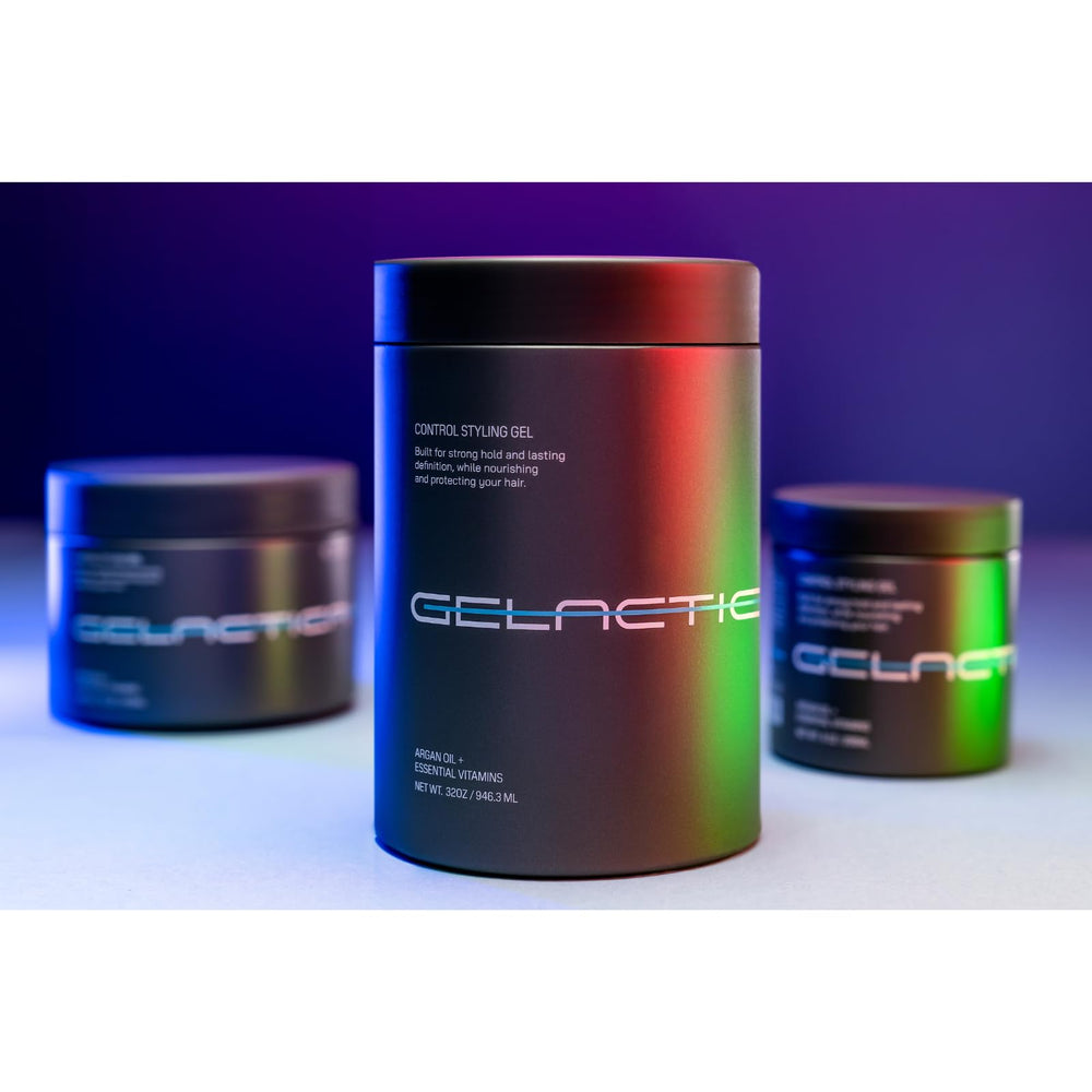 Shiny, controlled finish after styling with Gelactica Max Control.