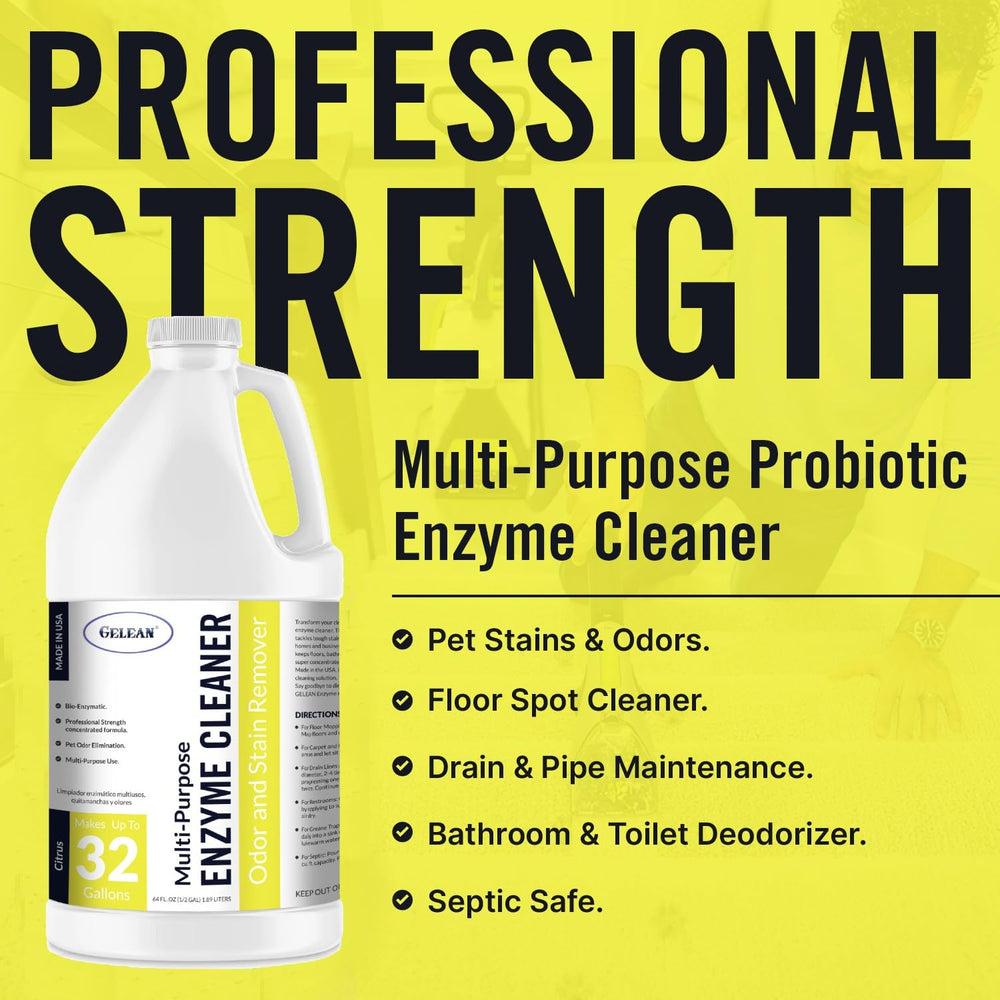 GELEAN multi-purpose cleaner applied on tile and floors for deep cleaning results.