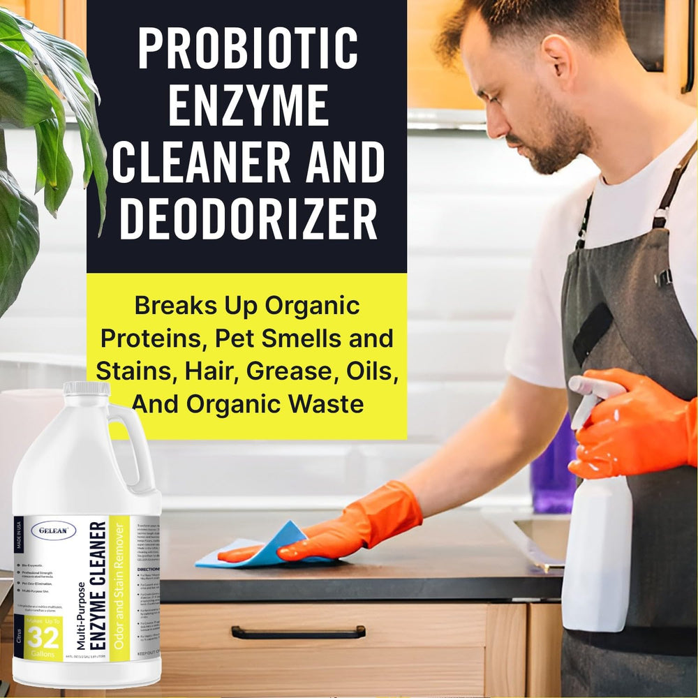 GELEAN professional-strength concentrate delivers powerful cleaning for commercial and home use.