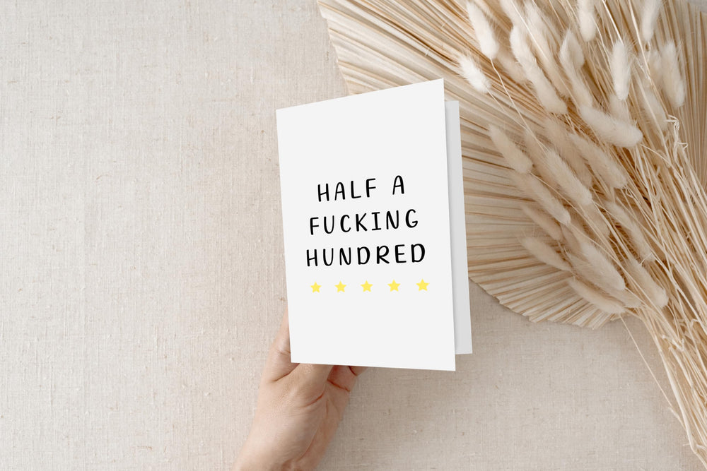 Gelid Half a Hundred close-up printing shows premium design and finish.