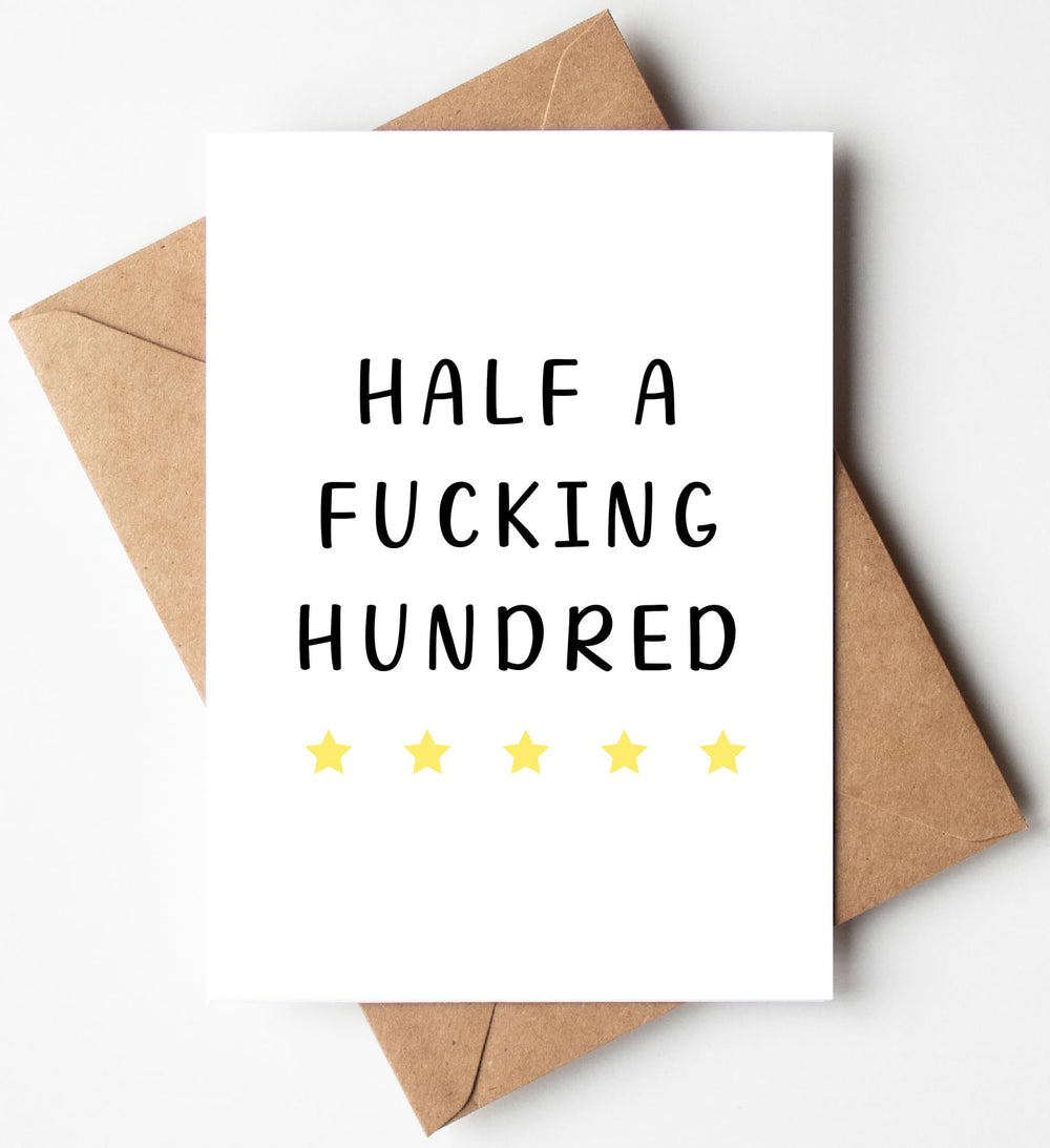 Gelid Half a Hundred inside view ready for a personal message.