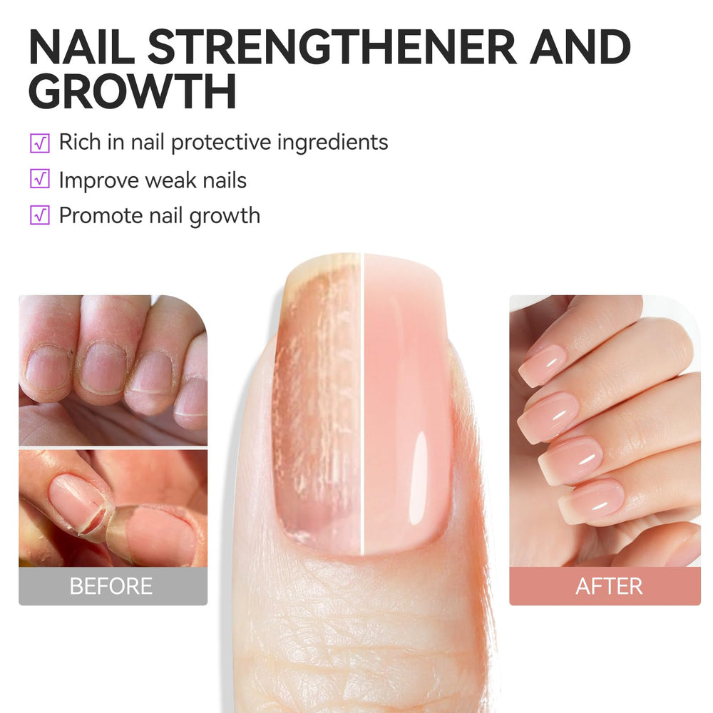 Gelike EC Nude Blush bottle back shows base and top coat in one.