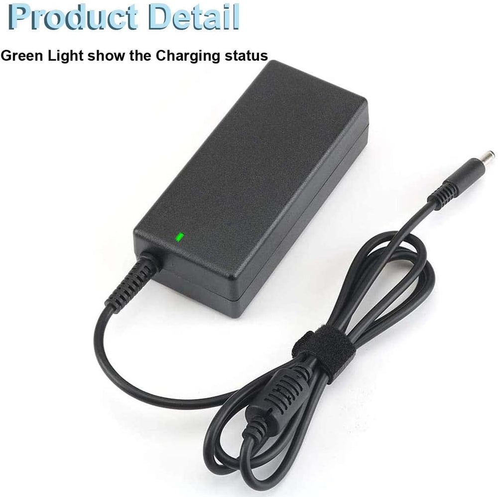 GELINTO 65W Dell charger side ports, flexible connector access.