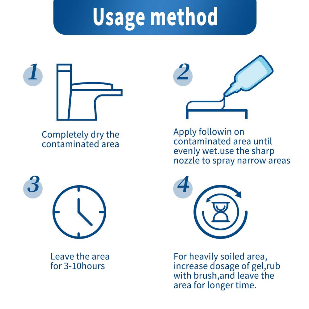 GELIVABLE Mold Remover Gel in refrigerator gasket shows gentle cleaning