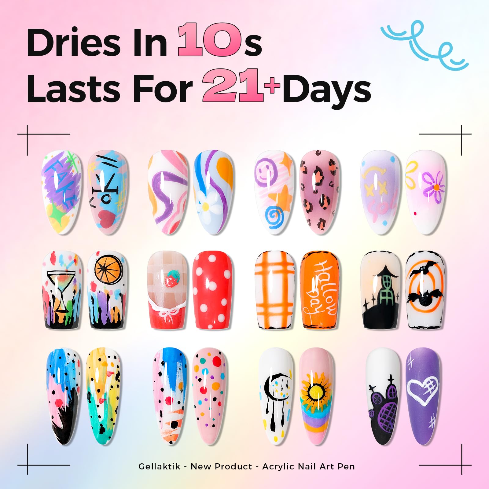 GELLAKTIK compact set fits home or salon nail care routines.