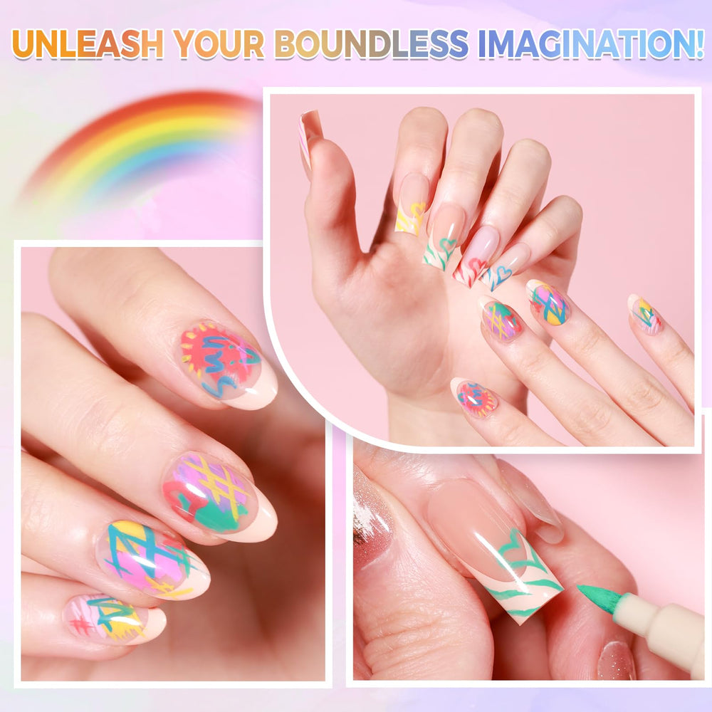 Gellaktik tips are easy to use and create dots, lines, and patterns.