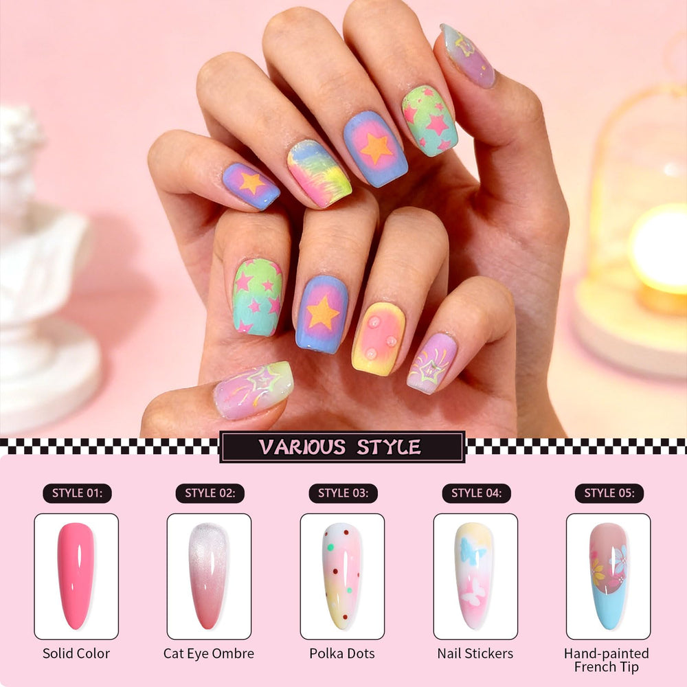 GELLAKTIK nail brush set for precise, mess-free ombre applications.
