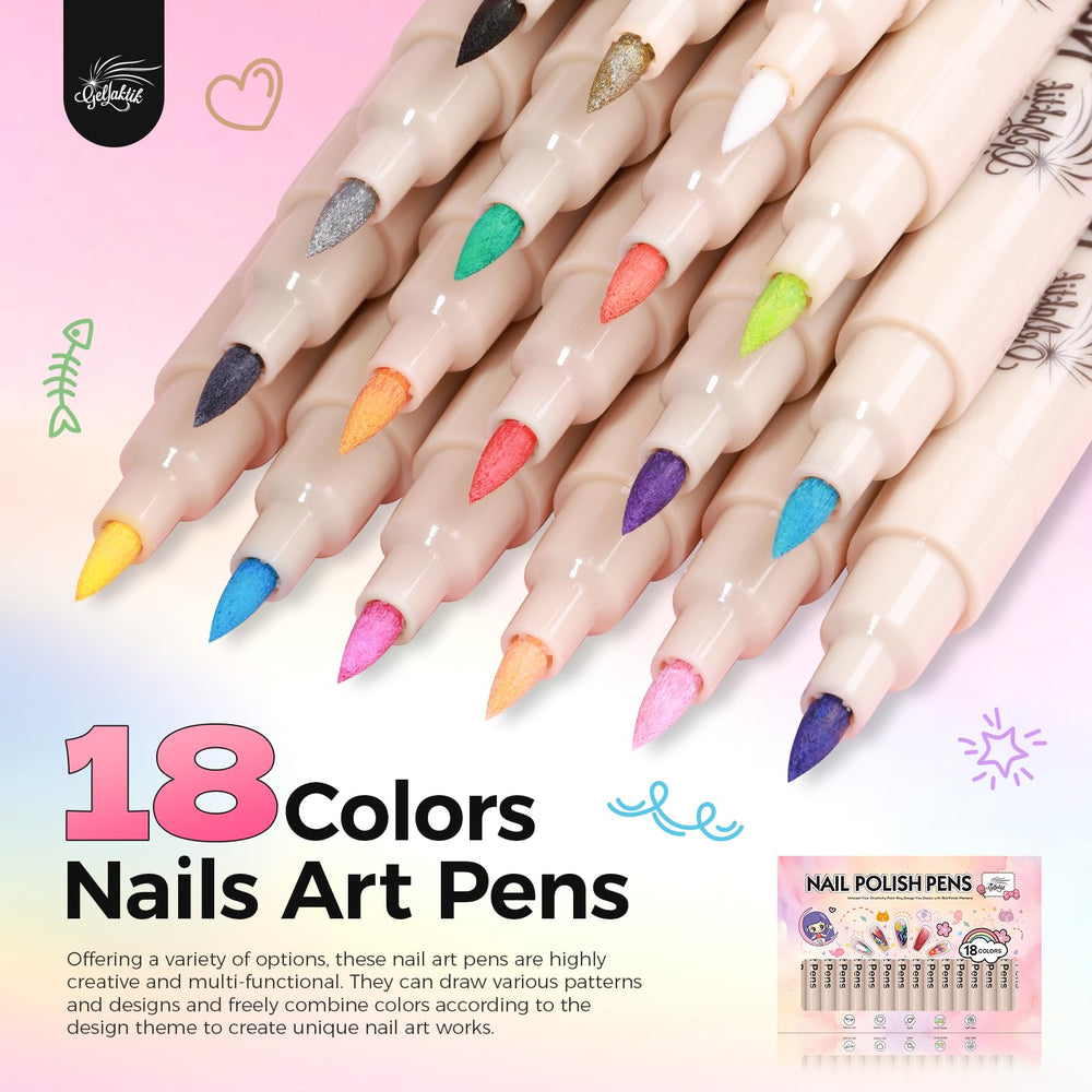 GELLAKTIK precision 0.7mm tip enables clean lines and fine detailing.