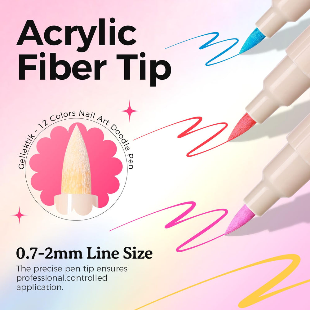 GELLAKTIK quick-drying acrylic markers for smooth application
