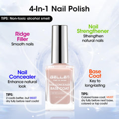 GELLEN nail ridge filler showing smooth texture and even surface finish