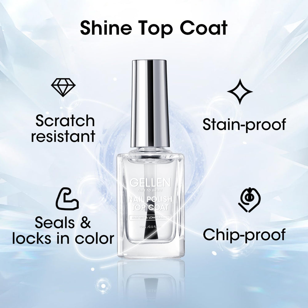 GELLEN calcium nail strengthener in action on fragile tips