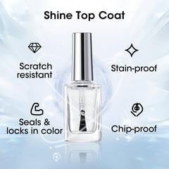 GELLEN calcium nail strengthener in action on fragile tips