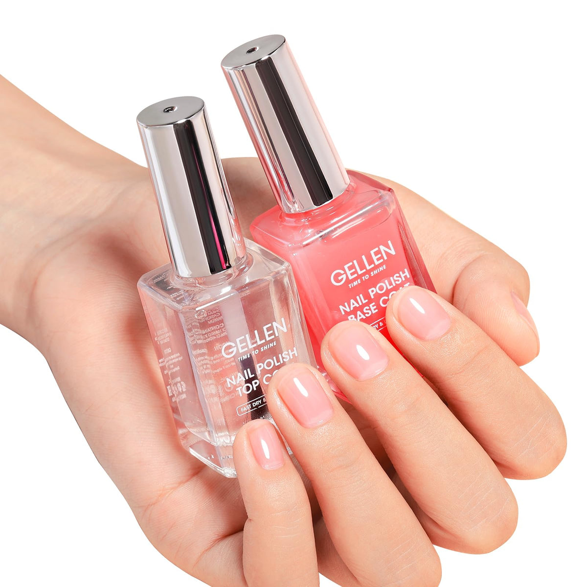 GELLEN clear base coat bottle for smooth base and natural nail protection