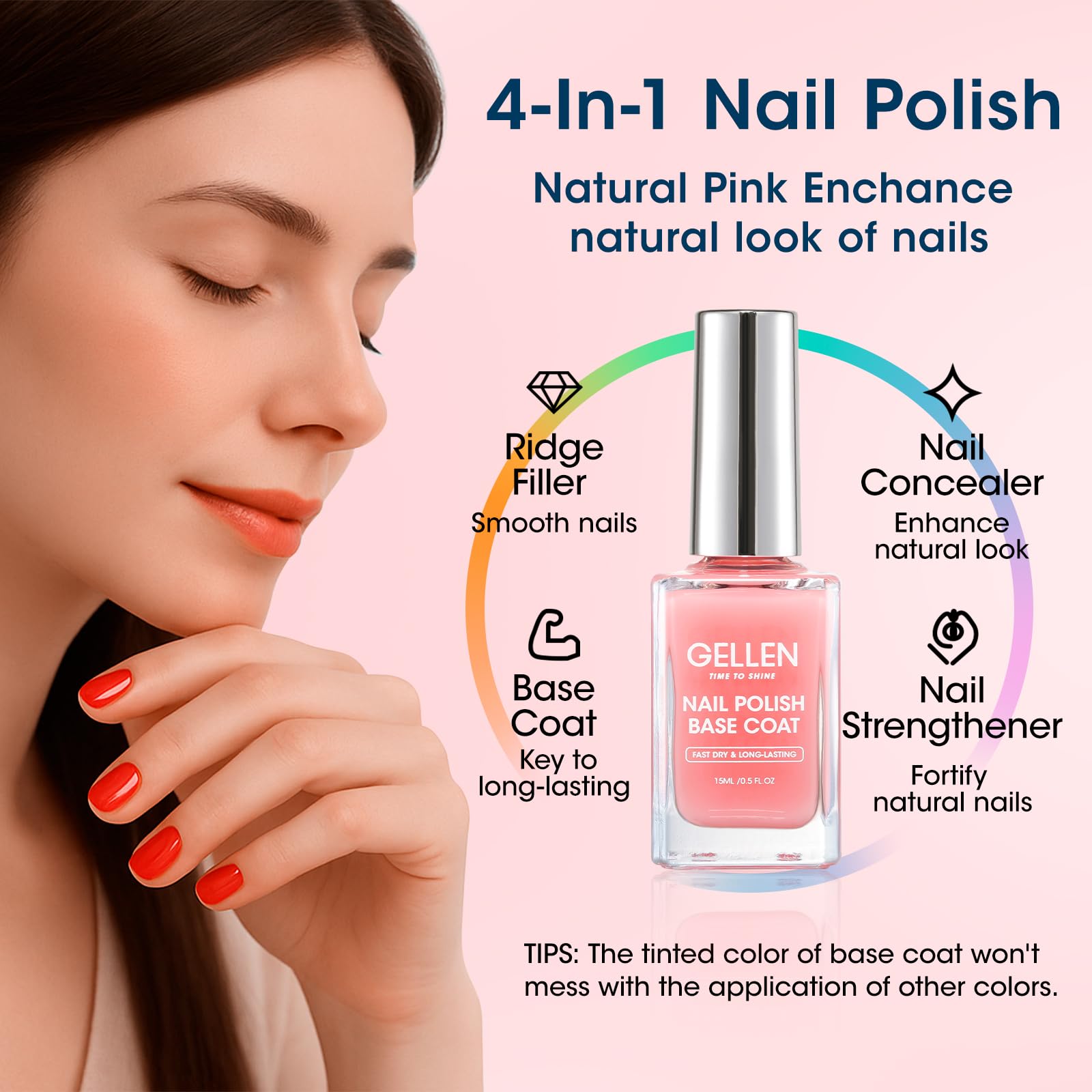 GELLEN crystal top coat adds mirror-like shine